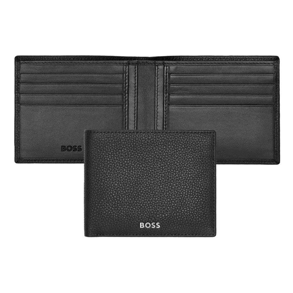 Portefeuille Classic Grained Navy